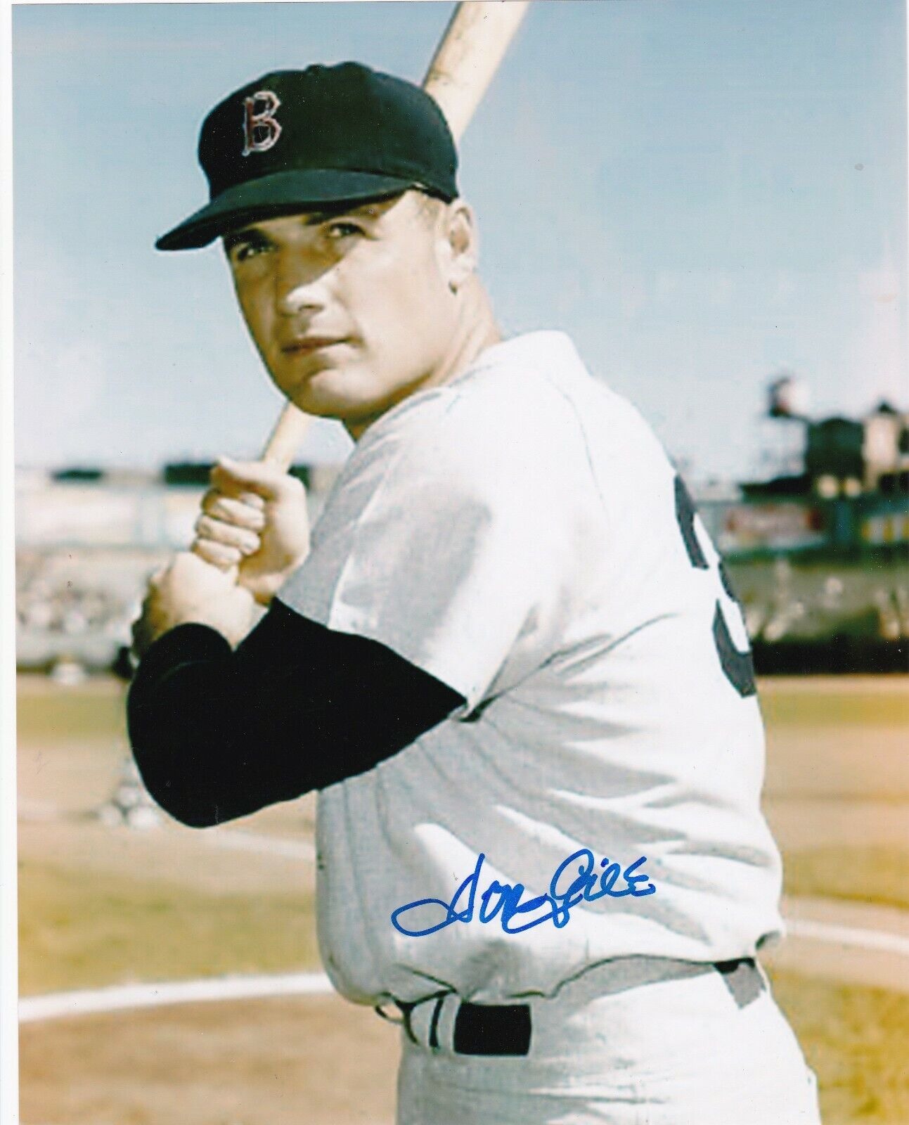 DON GILE BOSTON RED SOX ACTION SIGNED 8x10