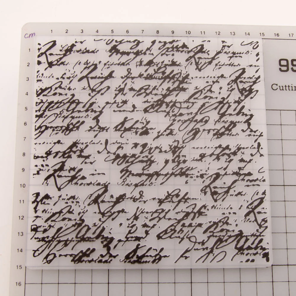 Words Design Plastic Embossing Folder For Scrapbook DIY Album Tool Plastic Template Stamp Card Making Supplies