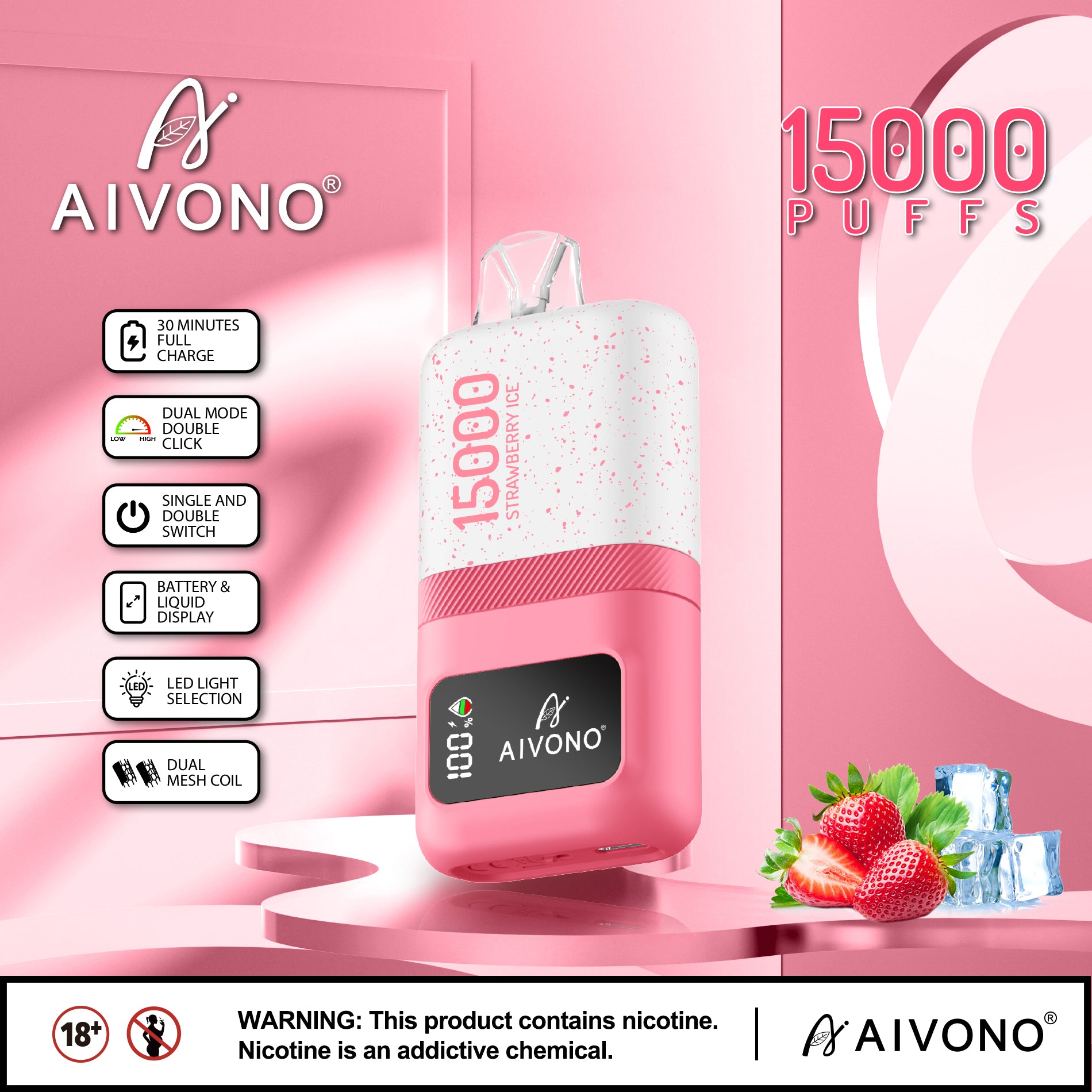 AIVONO MAGIC 15000 Puffs Disposable Vape Wholesale AIVONO CTYVape