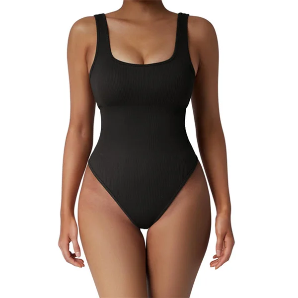 Daily Versatile Ribbed Shaping Bodysuit