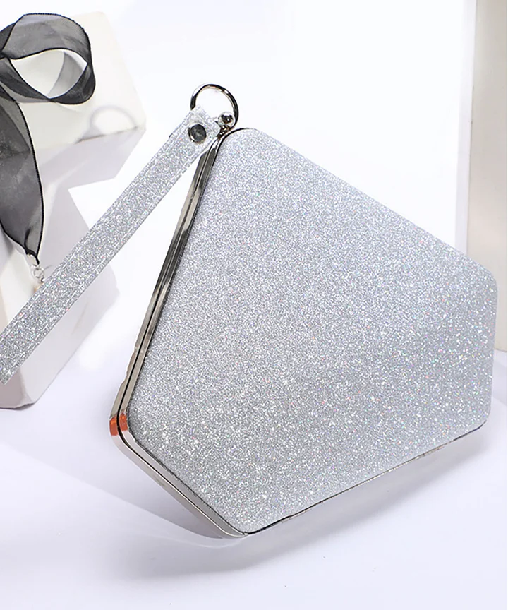 ラピス クラッチバック 結婚式にも♡ パーティーバッグ 結婚式BAG ラメがま口クラッチバッグ