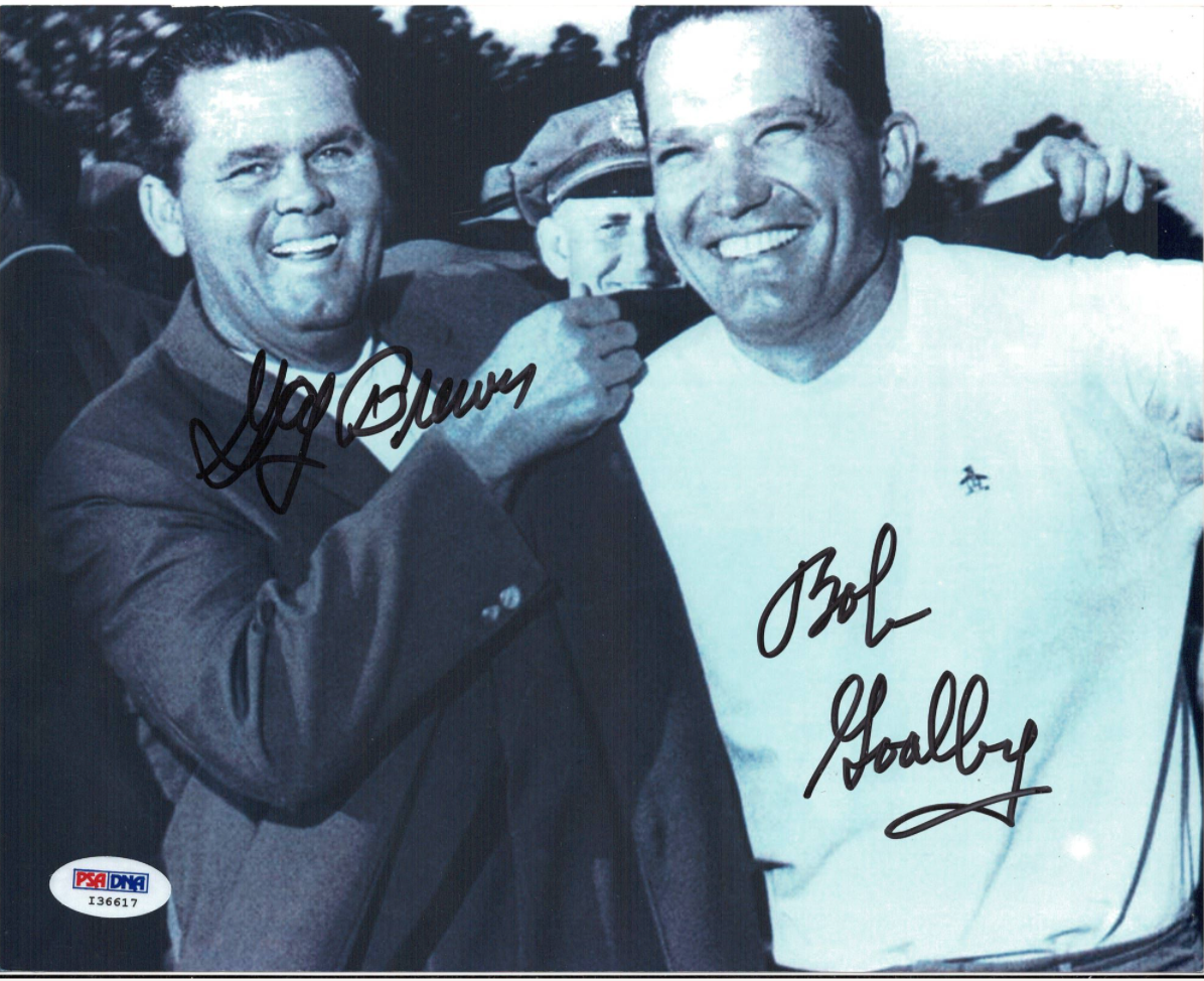 Gay Brewer & Bob Goalby signed autographed 8x10 Photo Poster painting! AMCo! 15033