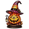 Gothic Witch Hat Night Light Halloween Decorations Colorful Wizard Hat Lamp