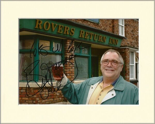 BILL TARMEY JACK DUCKWORTH CORONATION STREET PP MOUNTED SIGNED AUTOGRAPH Photo Poster painting