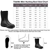 Men's rubber boots Neoprene insulated rain boots with steel handles, waterproof mid-tube calf hunting boots