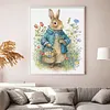 Rabbit Full Stamped Cross Stitch 11CT 3-Strand 40x50cm