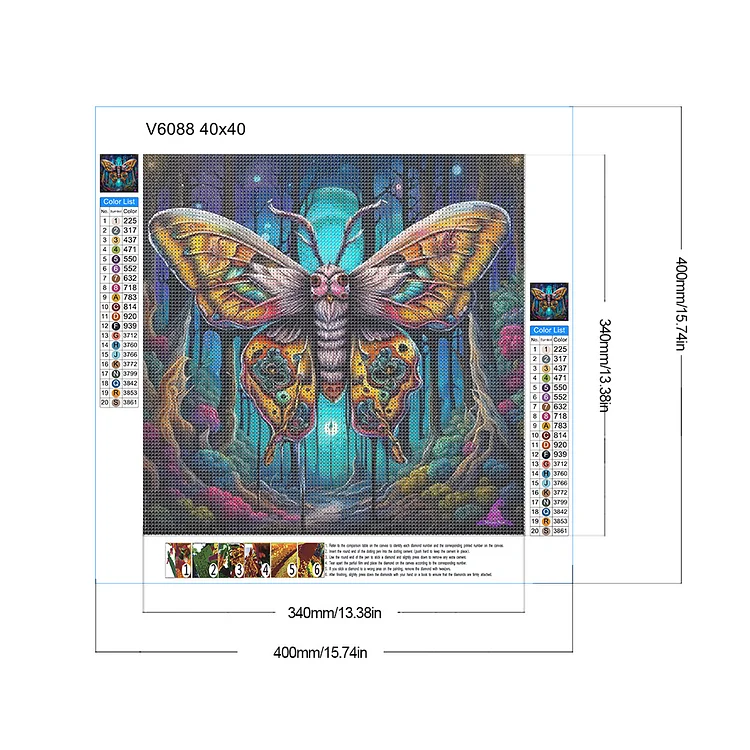Butterfly Dragonfly - Full Round - Diamond Painting (40*70cm)