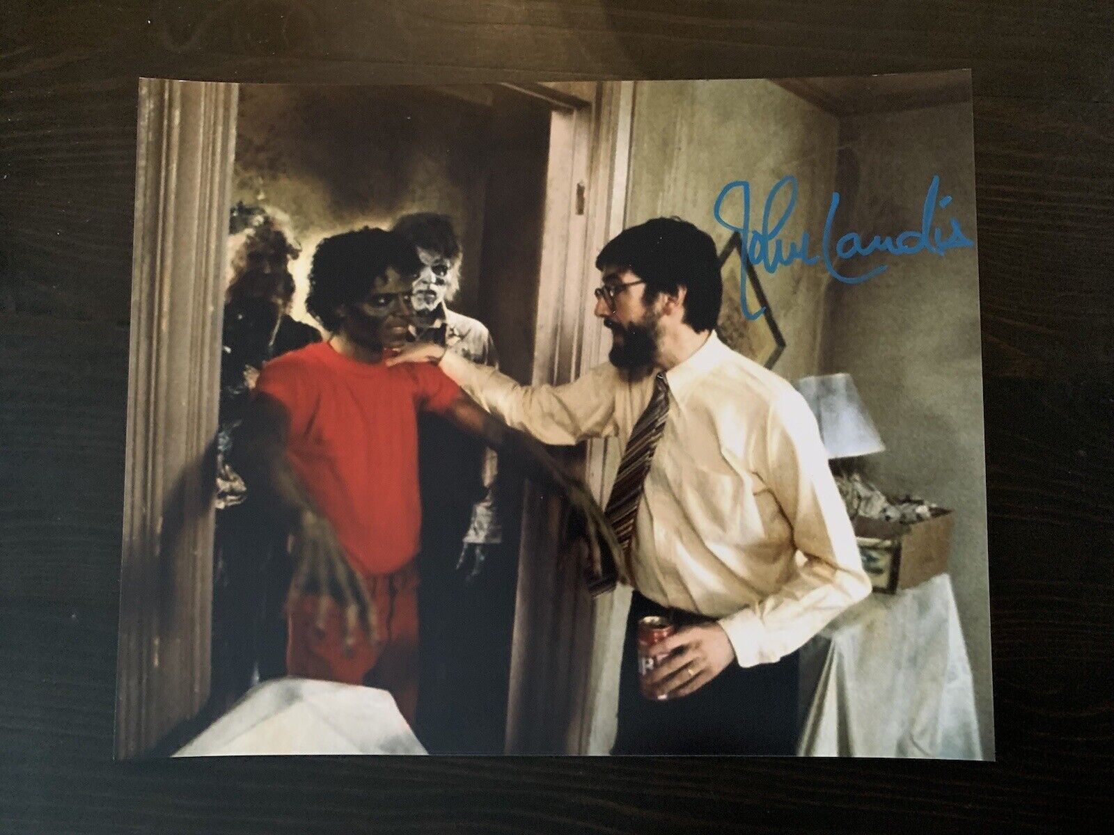 John Landis signed 8x10 Photo Poster painting Michael Jackson Thriller Director Autographed