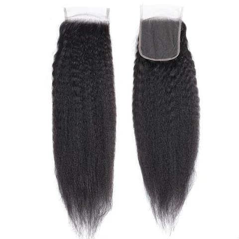  Kinky Straight Lace 6x6 & 7x7 Closures | 12–22"| 100% Human Hair | Transparent & HD Lace | Boruihair