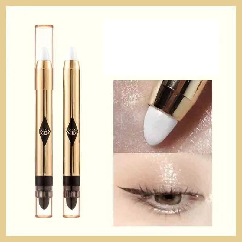 New Double Head Single Color Eyeshadow Pencil Lying Silkworm Shadow Stick Highlights Cosmetic Makeup Lasting Beauty Smoky
