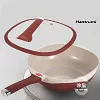 Ceramic non-stick frying pan less oil smoke cooking pan household induction cooker gas stove universal steaming and cooking pan