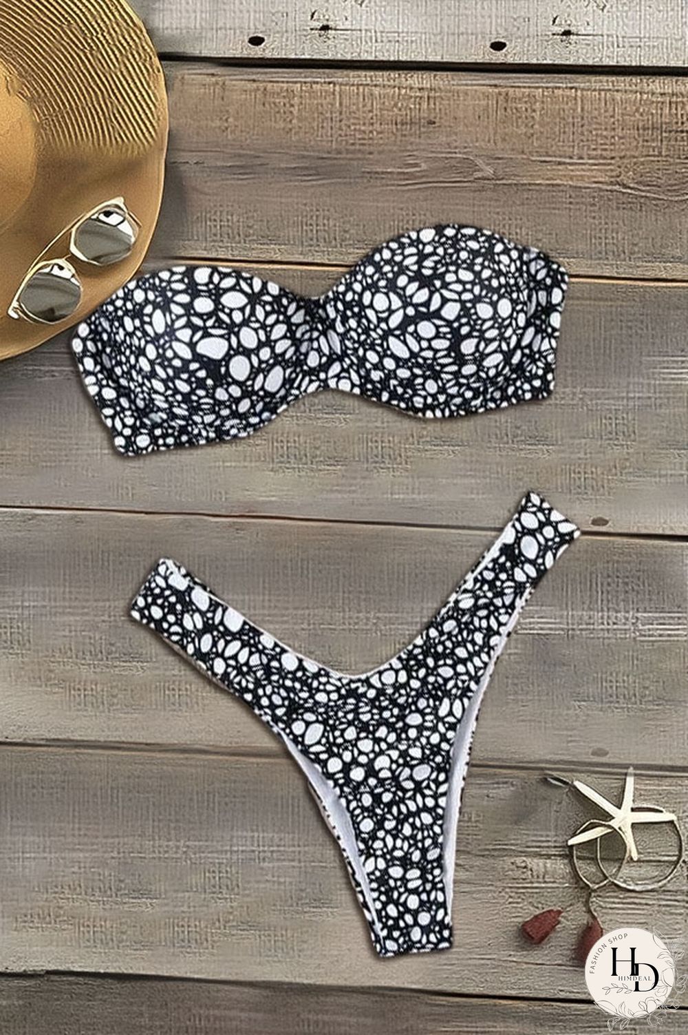 Multicolor Print Triangle Bikini