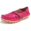 Women's Wide Width Leather Loafers Flat Shoes