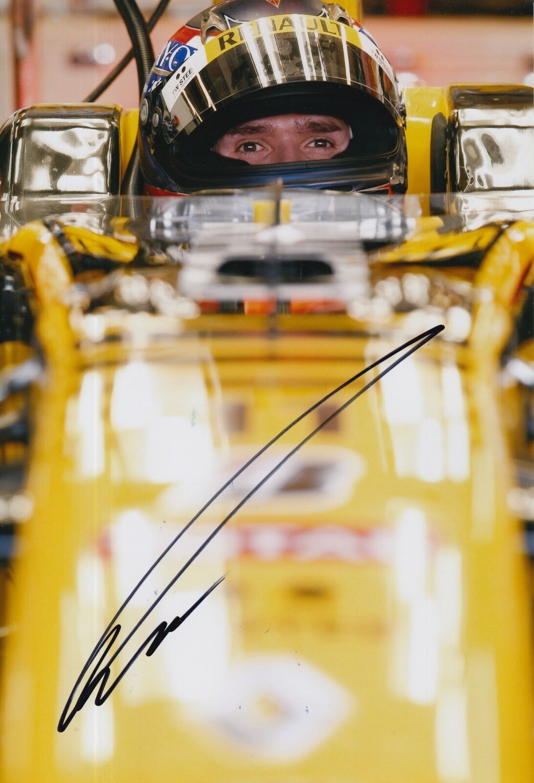 Mikhail Aleshin Hand Signed 12x8 Photo Poster painting Renault F1 5.