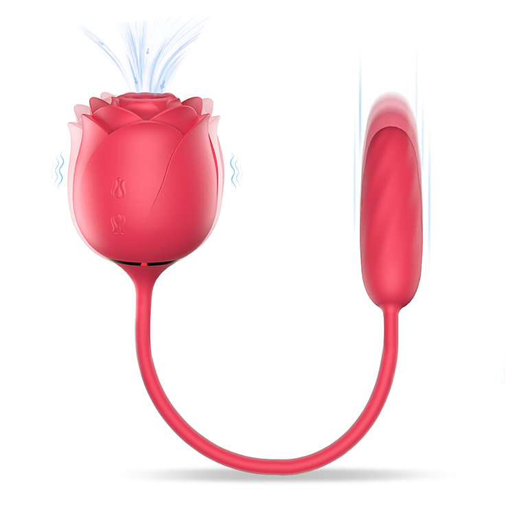 Immortal Flower 9- Sucking Rose Love Egg Vibrator Sex Toy For Women