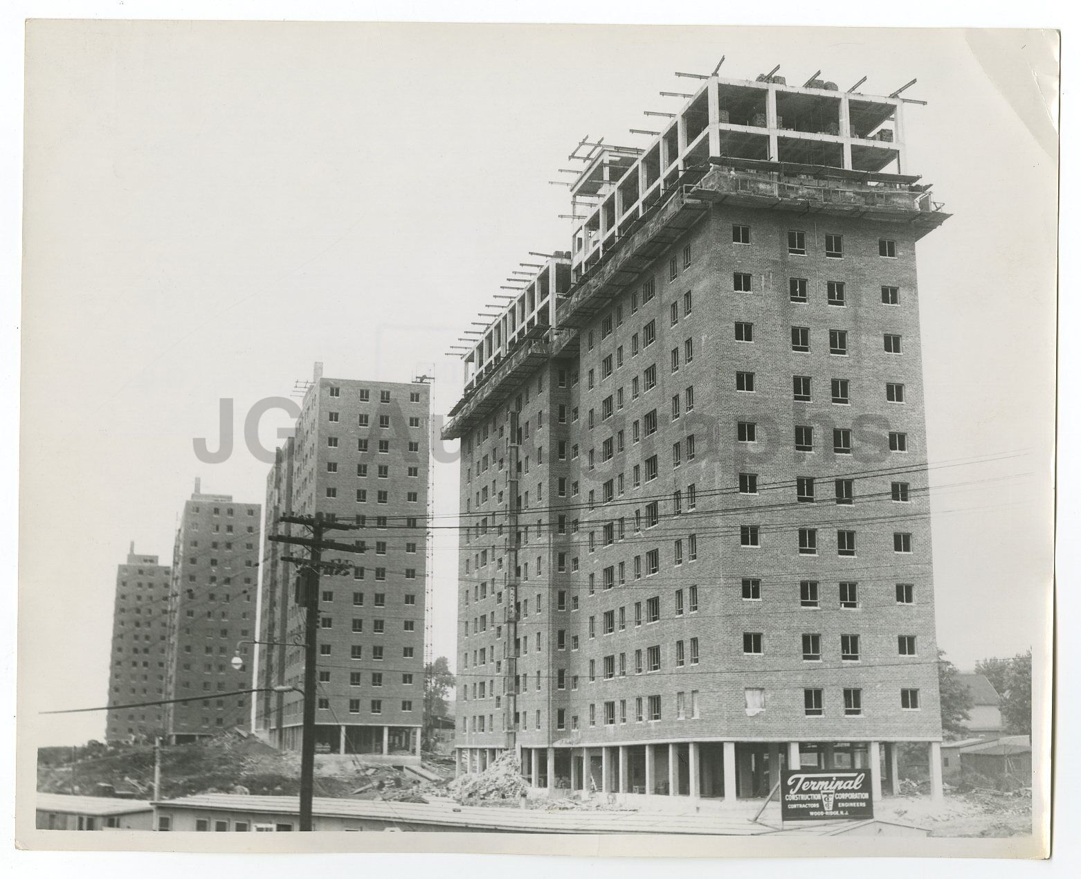 Housing Projects - Vintage 8x10 Photo Poster paintinggraph - Jersey, NJ