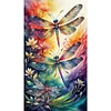 Diamond Painting-DIY Full Round Drill Dragonfly(70*40 CM)