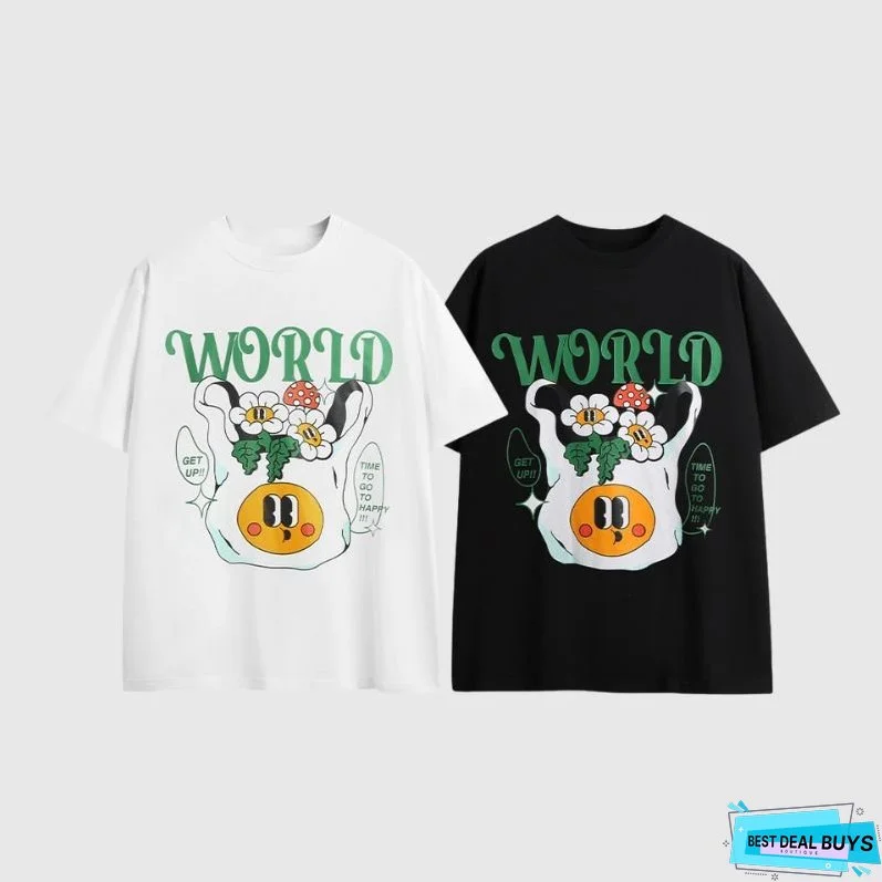 Smile Flower Printed Tee