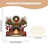 Diamond Painting Wooden Red Wreath Stocking Tabletop Ornament Kit