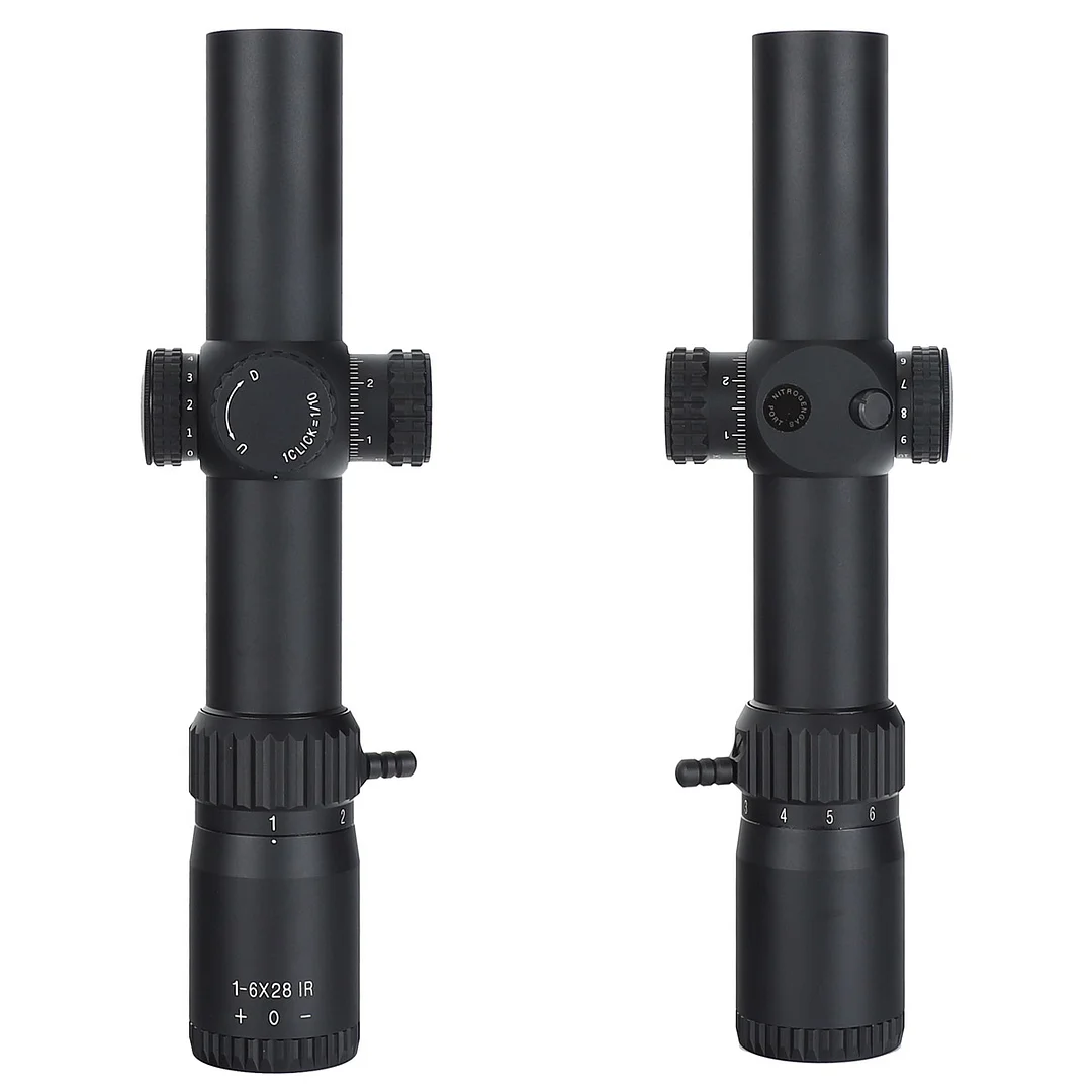ohhunt® 1-6X28 SFP Scope,35mm Tube,Glass Etched Reticle,Red Illumination,Turrets Lock Reset