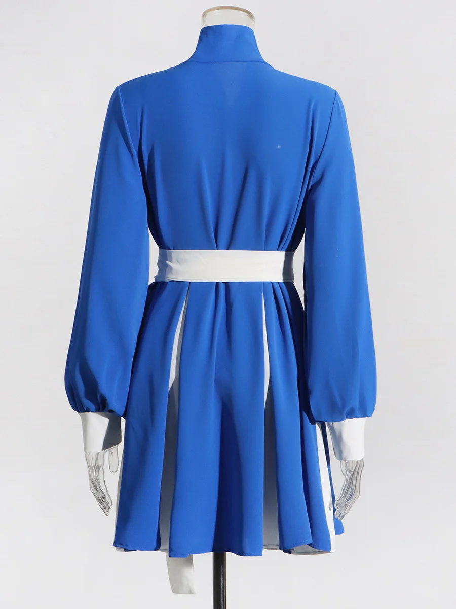 Brownm Design Sense Splicing Top Dress 2025 New Fashion High-End Retro Strap To Receive Waist-Skinny Coat Female Summer