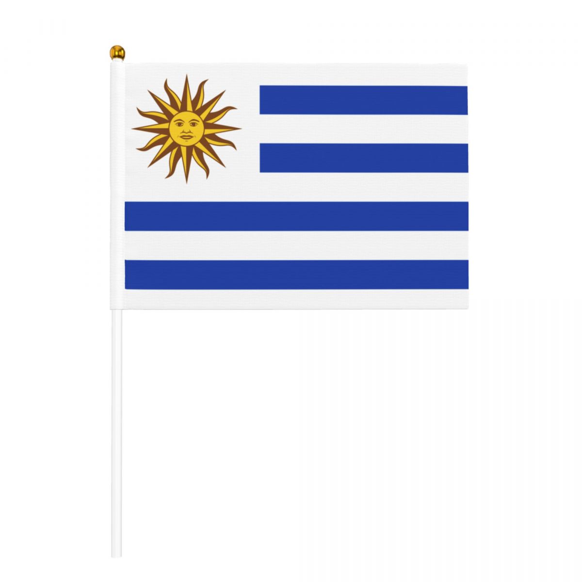 Uruguay Flag Small Stick Mini Hand Held Flags