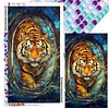 (40*70cm)Tiger - Full Round Drill Diamond Painting