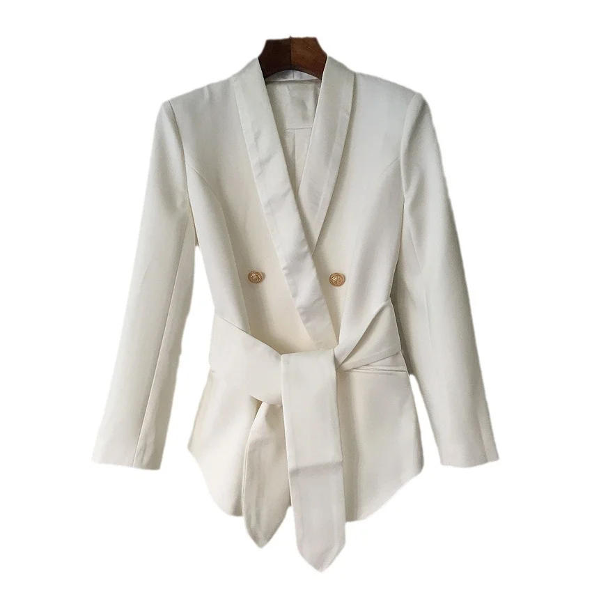 Nigikala Nigikala Star New Metal Double-Dnecked Green Fruit Collar Belt Suit Jacket