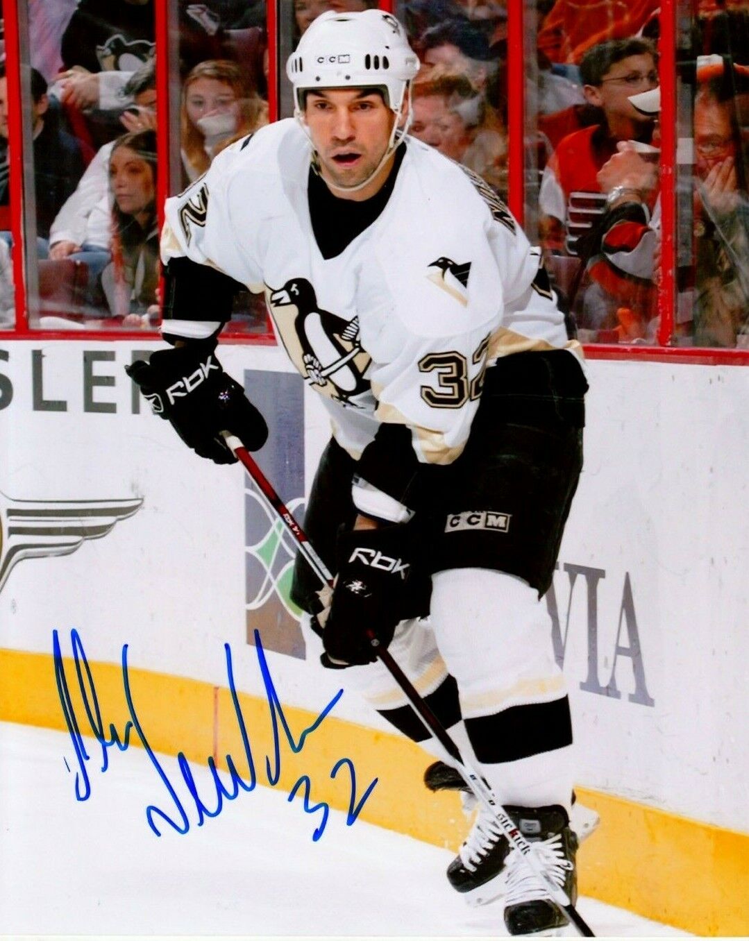 ALAIN NASREDDINE autographed SIGNED PITTSBURGH PENGUINS 8X10 Photo Poster painting