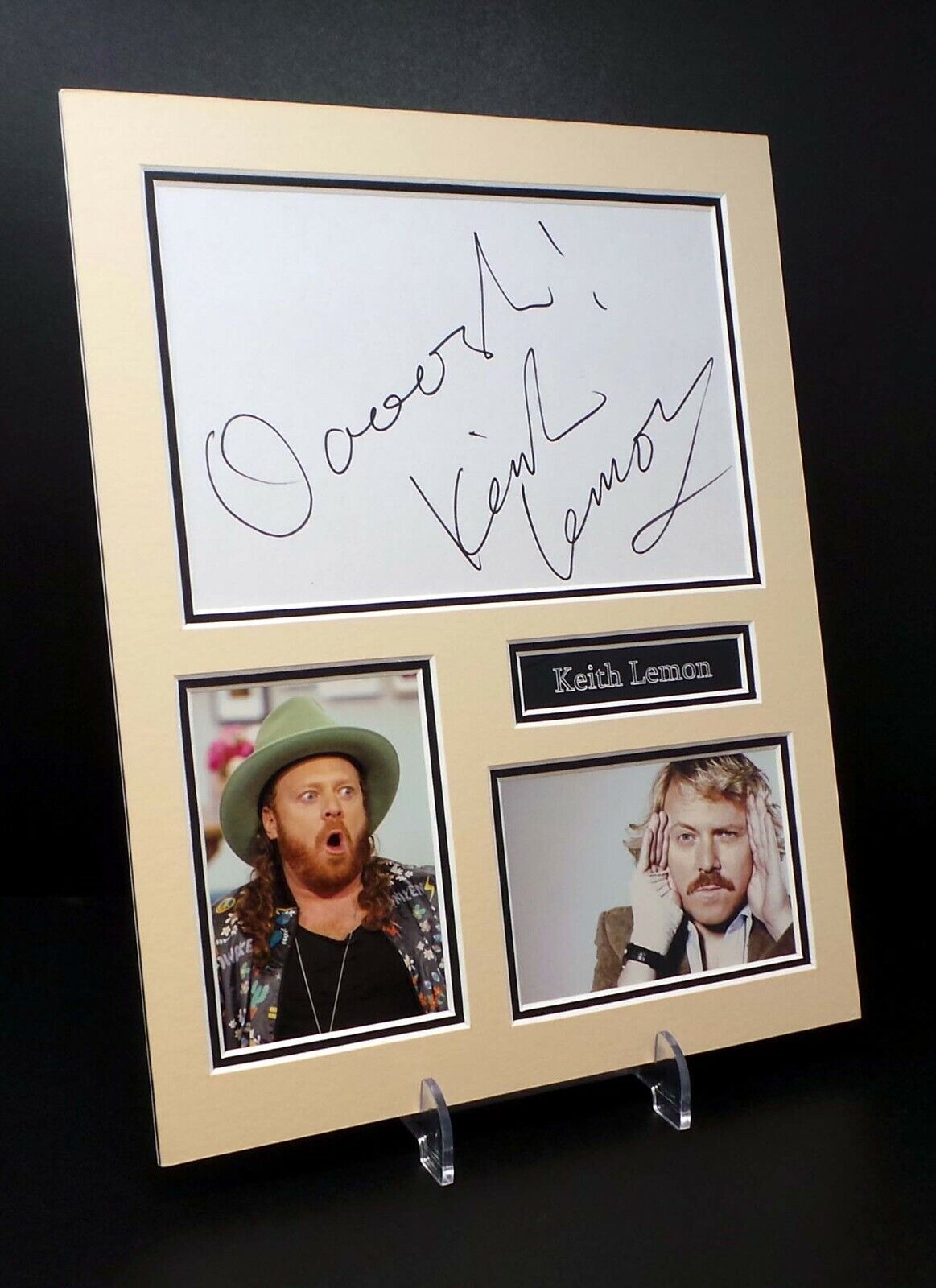 Keith LEMON Signed Mounted Photo Poster painting Display AFTAL COA Celebrity Juice OOOOOSH