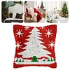 Christmas Tree-DIY Latch Hook Rug Pillowcase Kits 43*43cm tapestrymarket