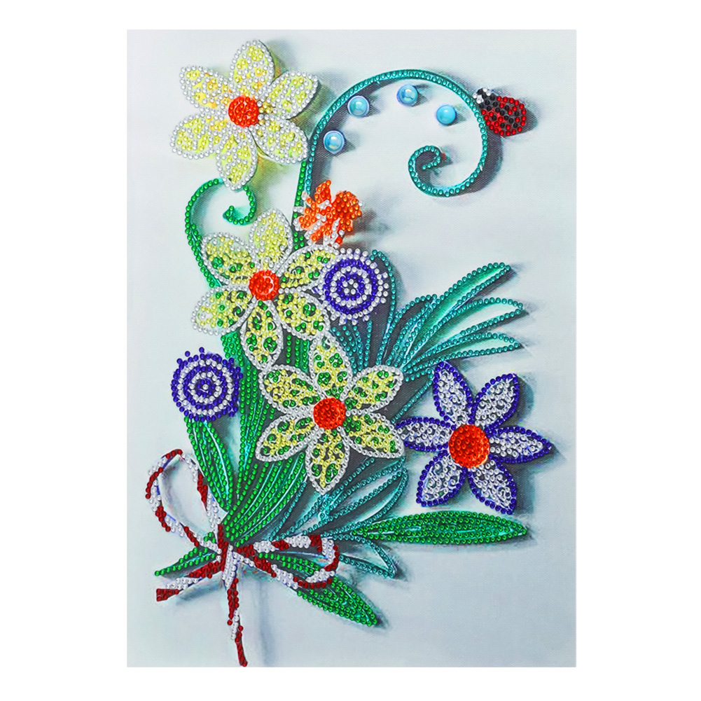 

Quilling Paper Flower - Crystal Special Shaped Diamond Painting - 30*40CM, 501 Original