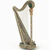 1:12 scale handcrafted antique-style miniature harp