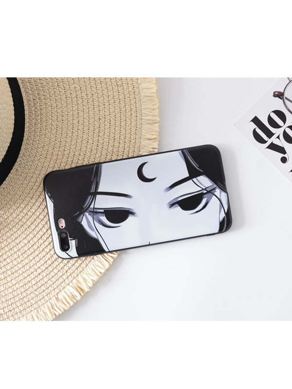Phone Case Cartoon Print Matching Friends Selfie Face Shield - Modakawa Modakawa