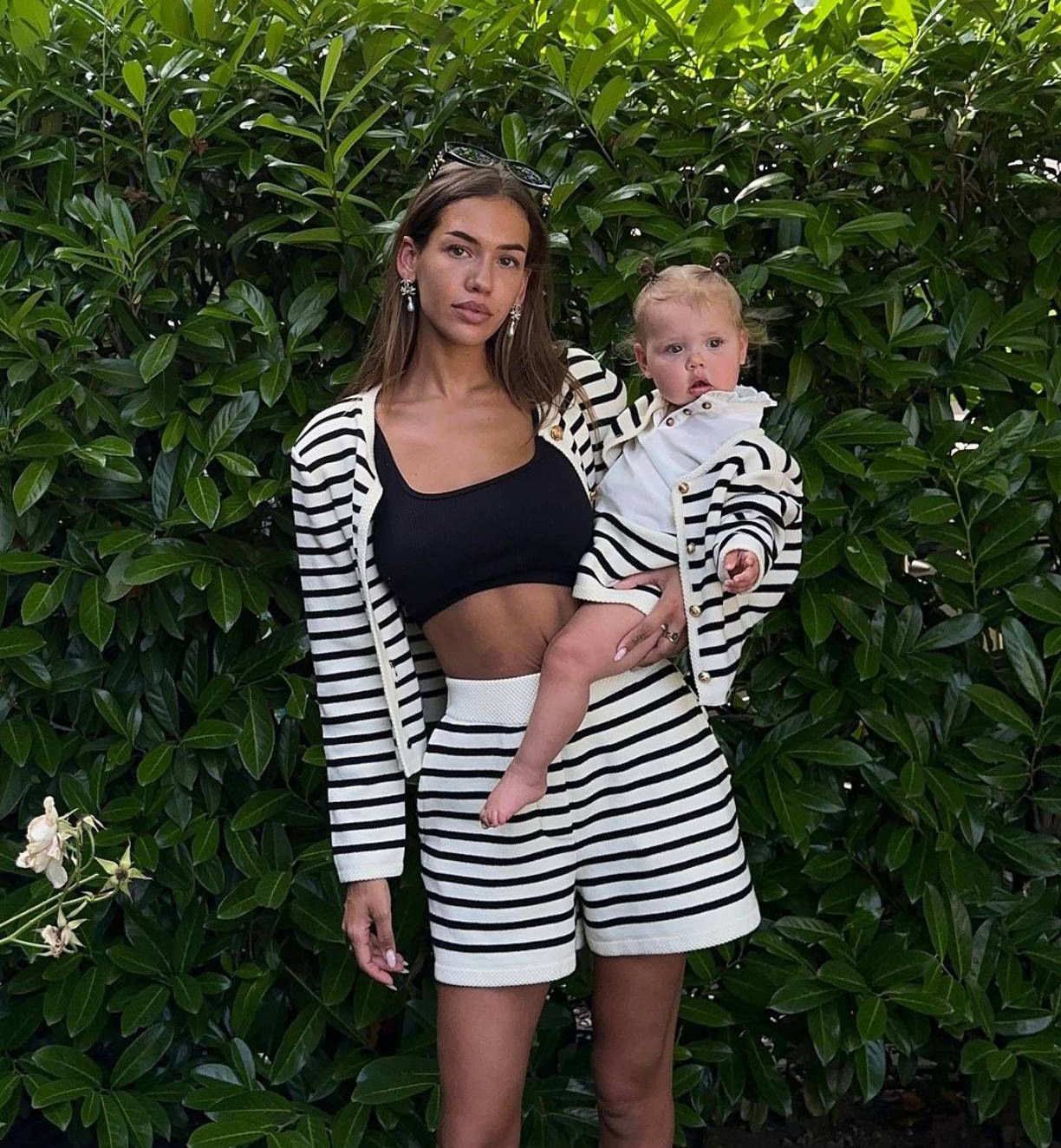 Ootddress Striped Knit 2 Piece-Set Shorts Women Fashion Zebra Printed Cardigan And High Waist Patchwork Shorts Sets Knitwear Outfits