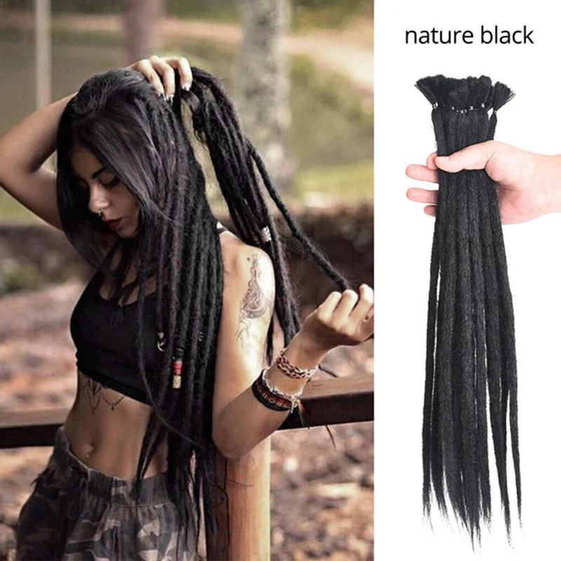 Wig Dirty Plait Handmade Dirty Plait Reggae Dirty Plait 20 Inch Monochrome