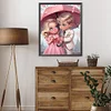 >SALE<5D DIY Full Round Drill Diamond Painting Sweet Couple Kit Home Decoration40x50cm