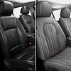 MINGBRON Car Seat Covers Front Seats, Comfortable Leather Car Seat Covers, Waterproof Front Seat Covers for Cars, Luxury Automotive Seat Protecor Covers for Most Sedans SUV Pick-up Truck (Gray)