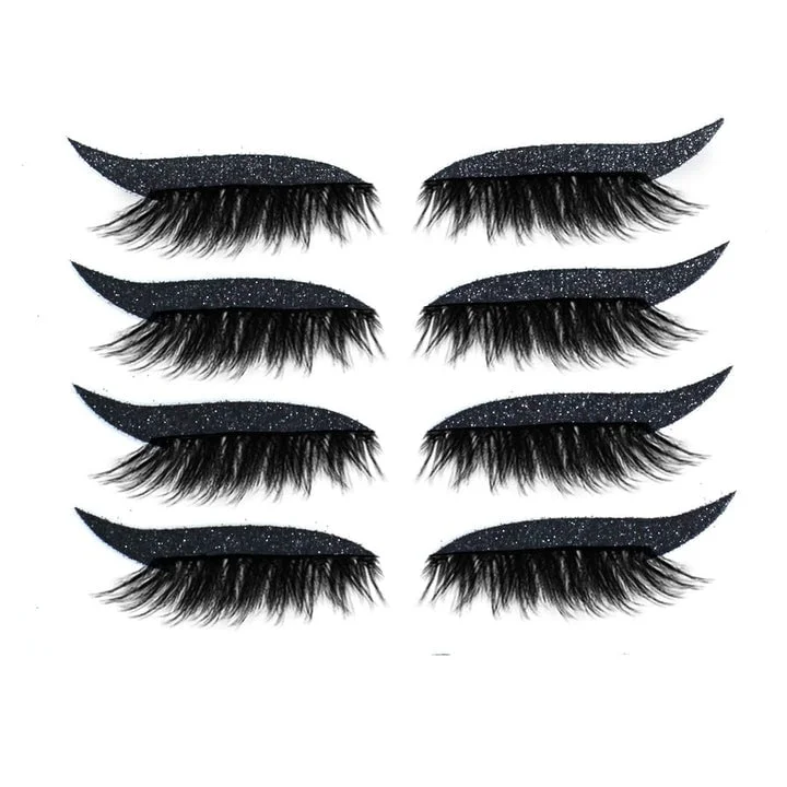 🎁REUSABLE SELF-ADHESIVE EYELINER AND EYELASH STICKERS WITH GLITTER