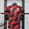 2025/2026 Player Version Manchester United Training Wear Red and black Football Shirt 1:1 Thai Quality