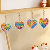 Porte-cl&eacute;s multicolore amour-double face perceuse-diamant