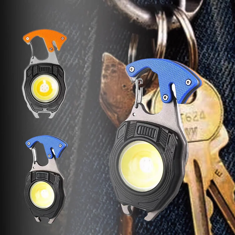  Pocket Multifunction tool Flashlight Keychain whistle