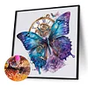 5D DIY Full Round Drill Diamond Painting Mechanical Butterfly Kit Decor 40x40cm