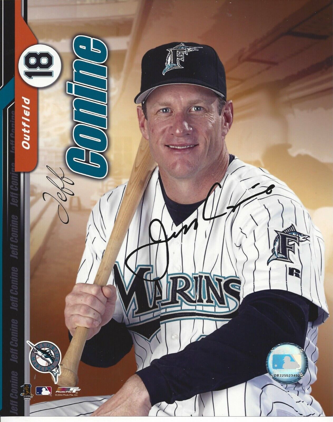 Jeff Conine Autographed 8x10 Florida Marlins#S819