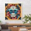 Diamond Painting-DIY Full Round Drill Flower Skull