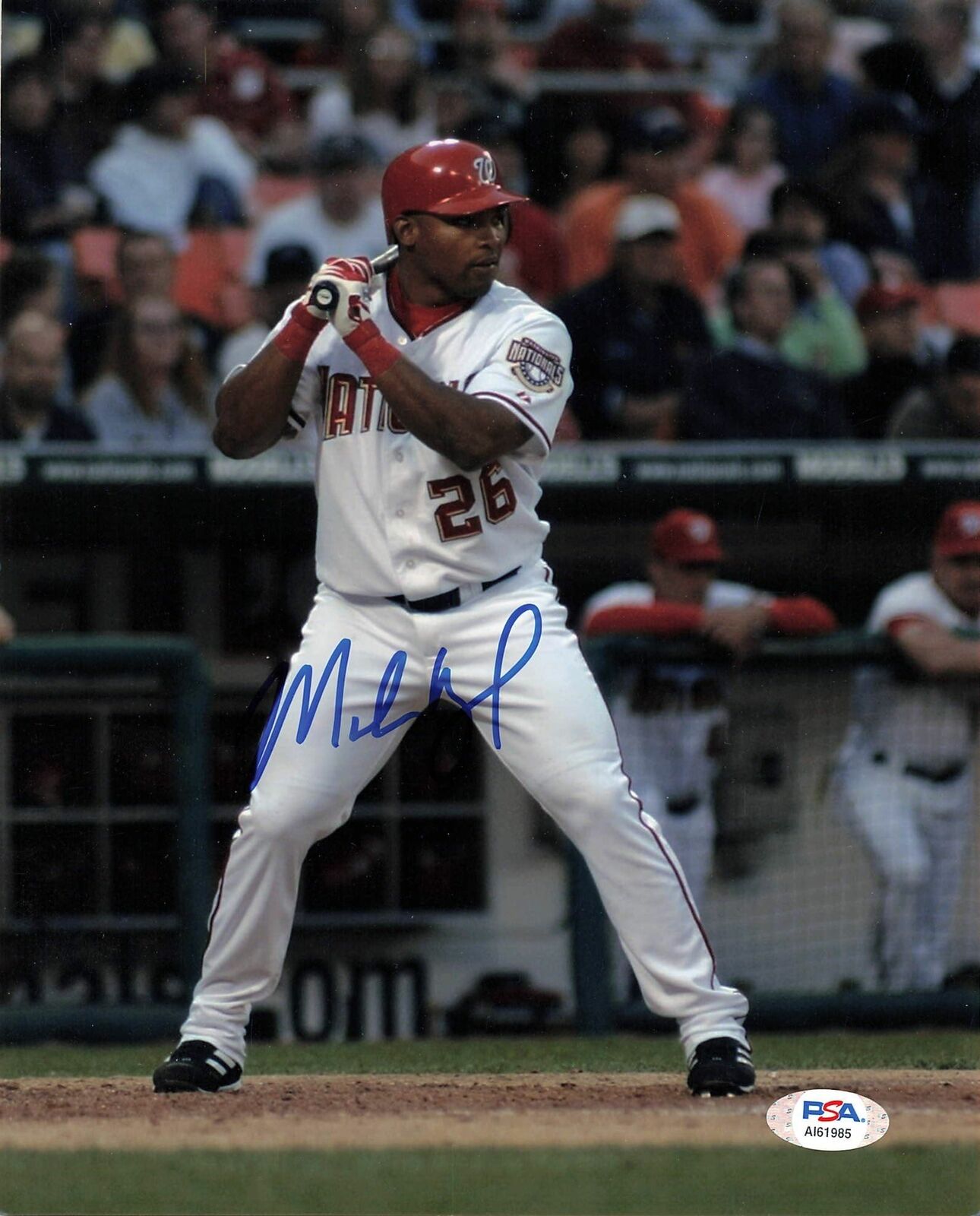 MARLON BYRD signed 8x10 Photo Poster painting PSA/DNA Washington Nationals Autographed