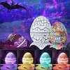 Galaxy Star Projector Dinosaur Egg Night Light Projector Star Kids Music Speaker Lamp 1 in Remote Control Night Control Bedroom X4L5
