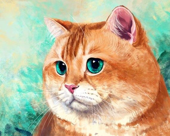 

Cat Galaxy Eyes – Paint By Numbers - 40*50CM, 501 Original