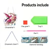 Diamond Painting Acrylic Hummingbird Flowers Window Hanging Pendant for Home Decor