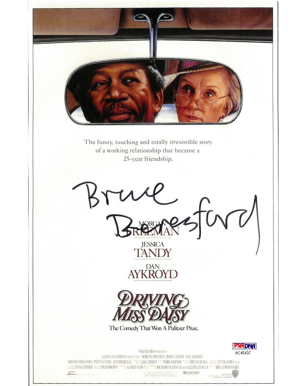 Bruce Beresford Signed Driving Miss Daisy Auto 8x10 Photo Poster painting PSA/DNA #AC45437